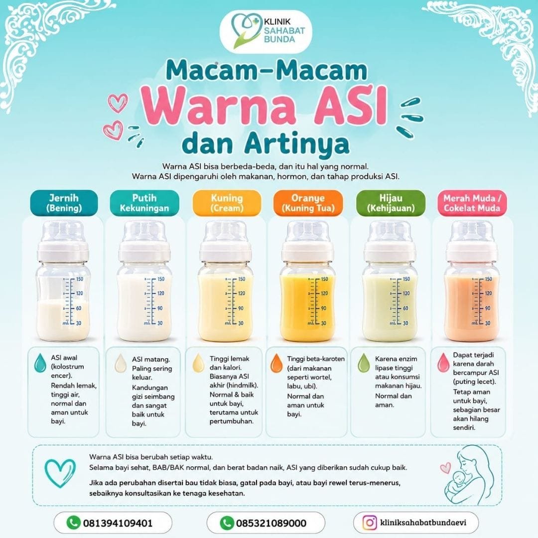 Macam-Macam Warna Asi dan Manfaatnya