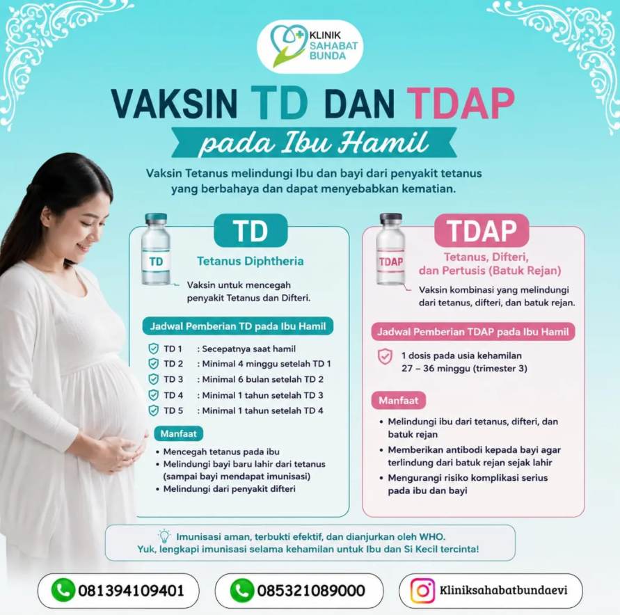 Vaksin TD dan TDAP pada Ibu Hamil