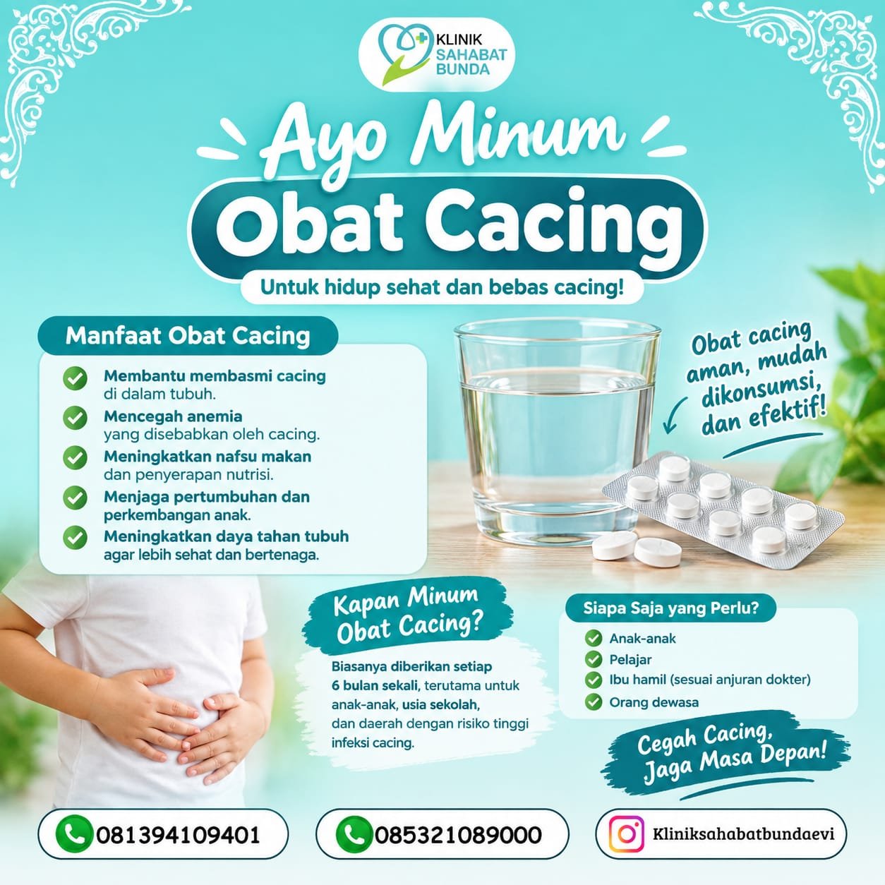Ayo Minum Obat Cacing