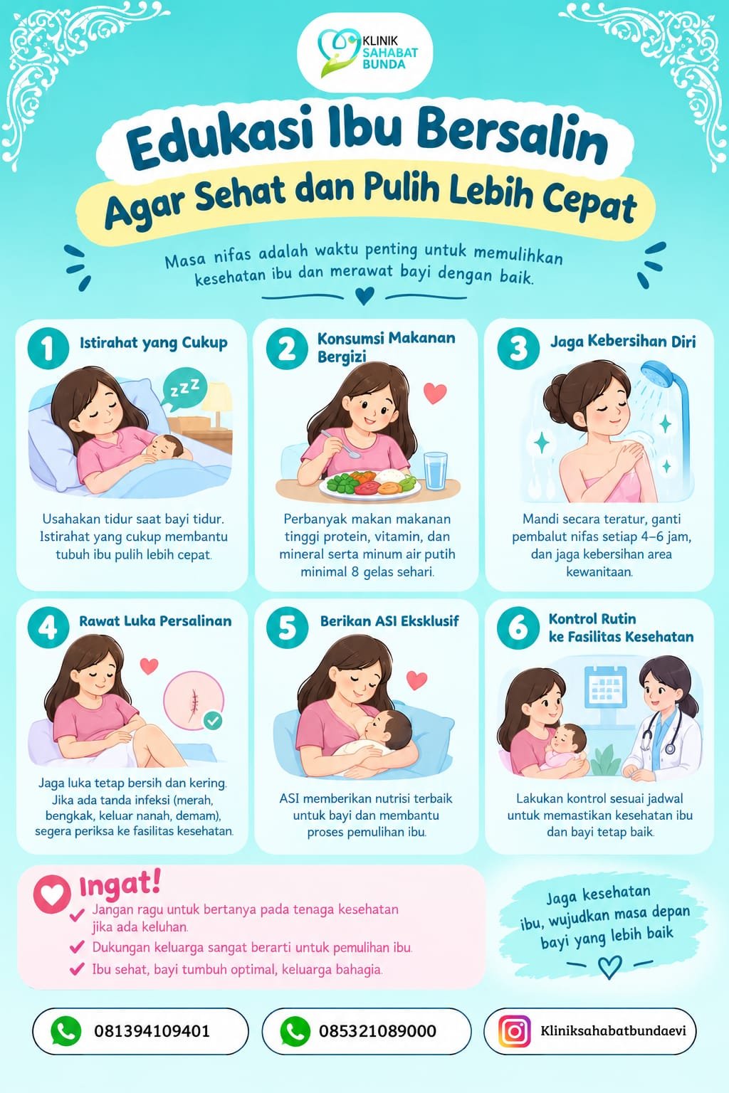Ibu Nifas Agar Cepat Pulih dan Sehat